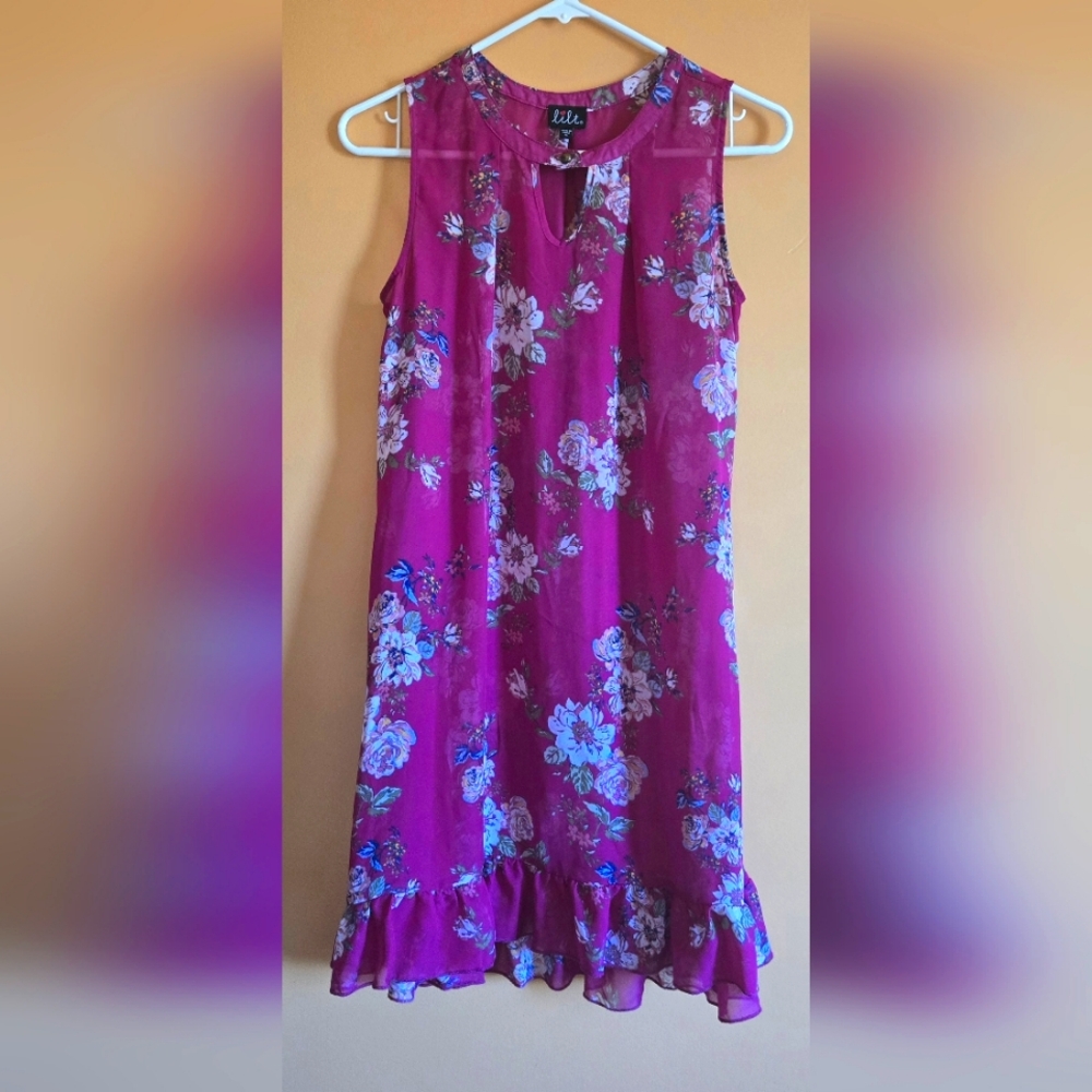 lilt see through floral dress, 16
